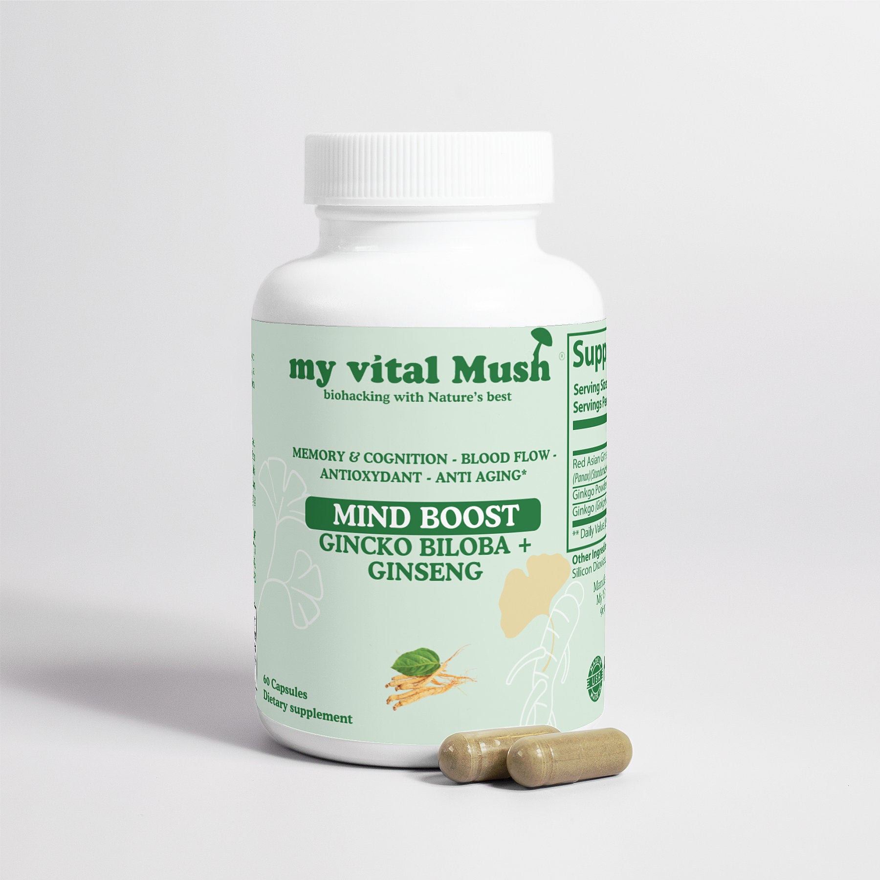 Mind Boost - Gincko Biloba & Ginseng