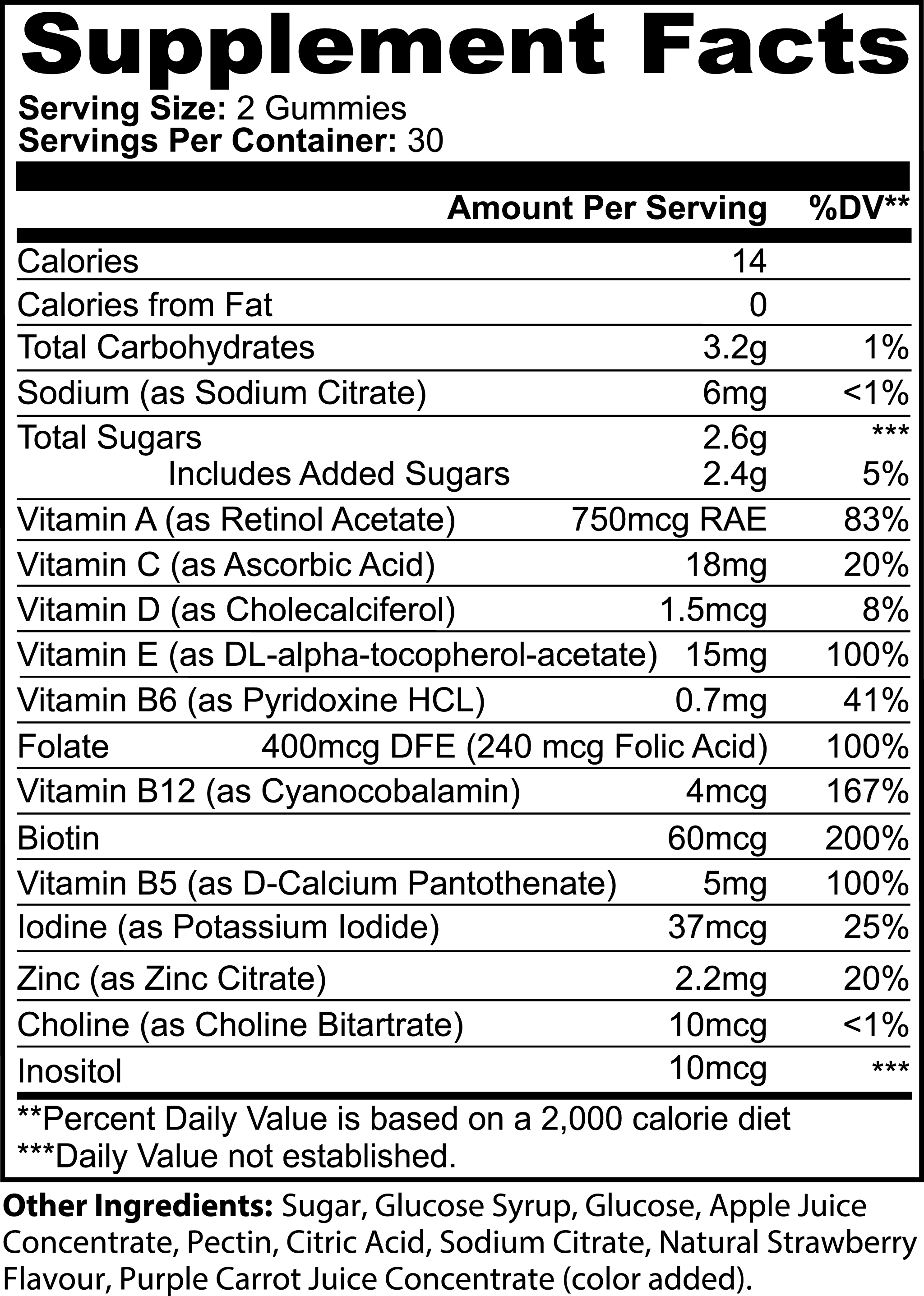 Multivitamins Gummies - Strawberry